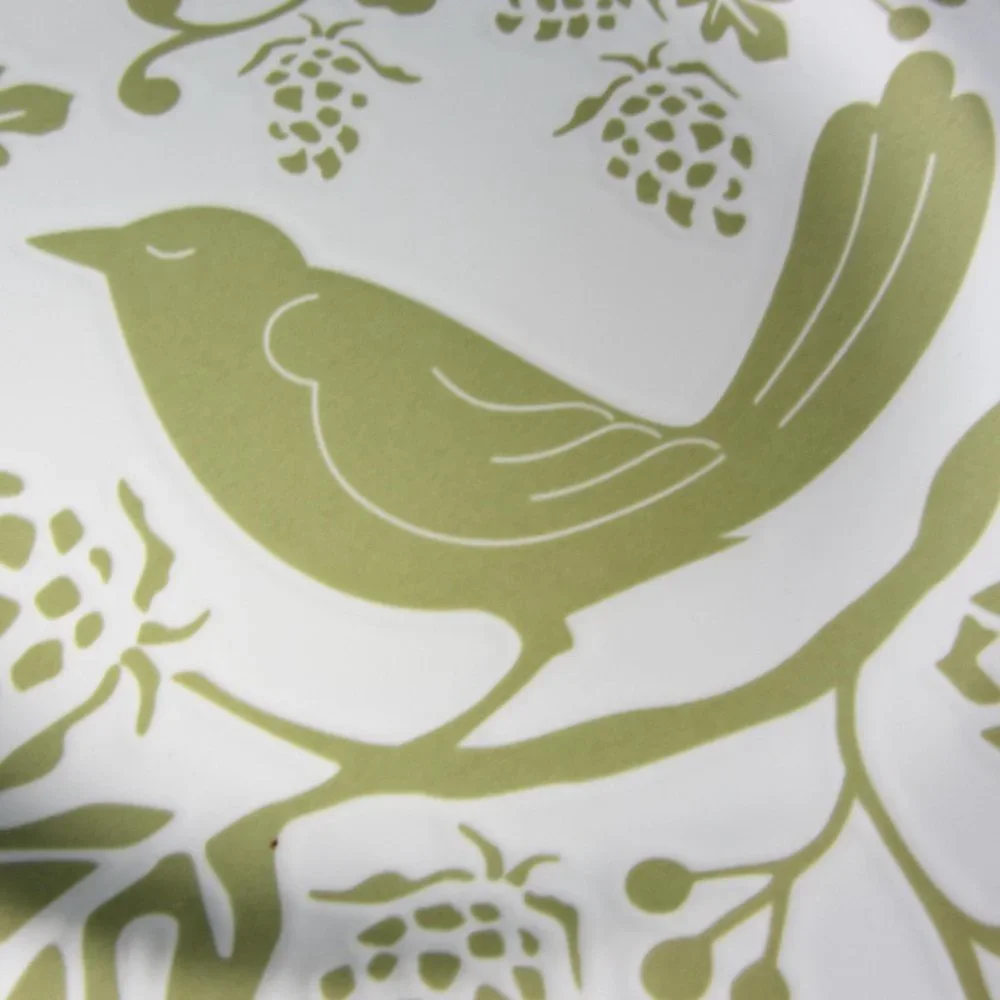 3 for $40 - Pier 1 sage green bird salad plate (w1412)